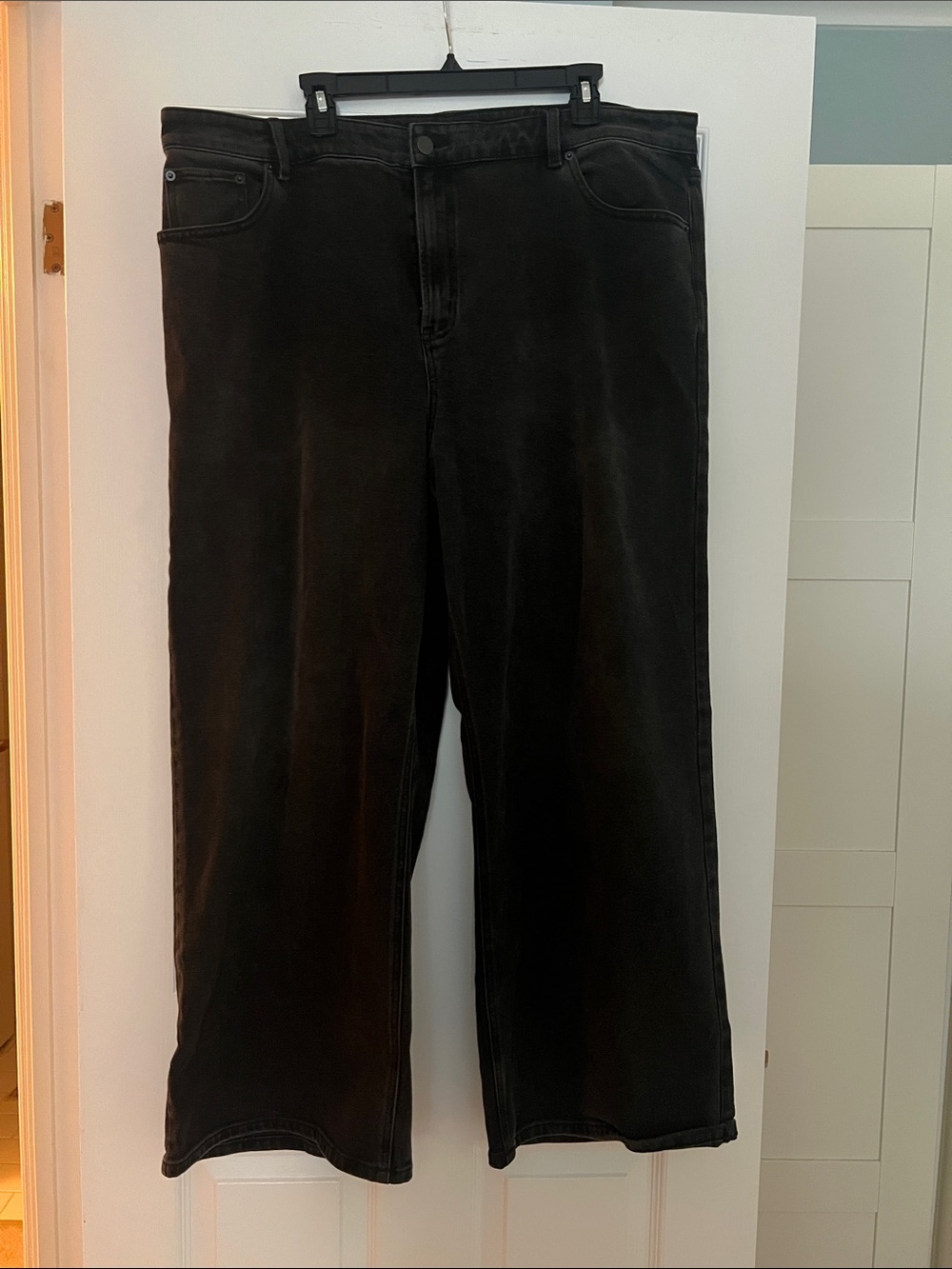 Reitmans Black High Rise Wide-Leg Jeans